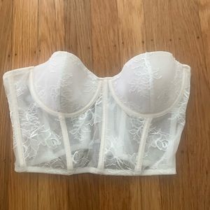 Fleur du Mal Bouquet Lace Bustier